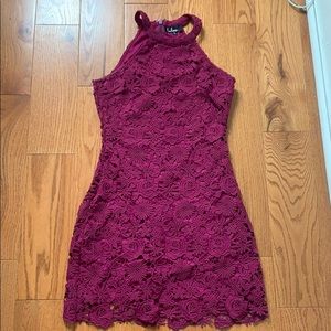 Magenta lace dress